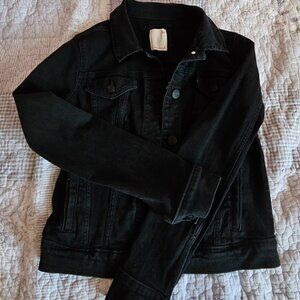 So Black Jean Jacket Like New Small
